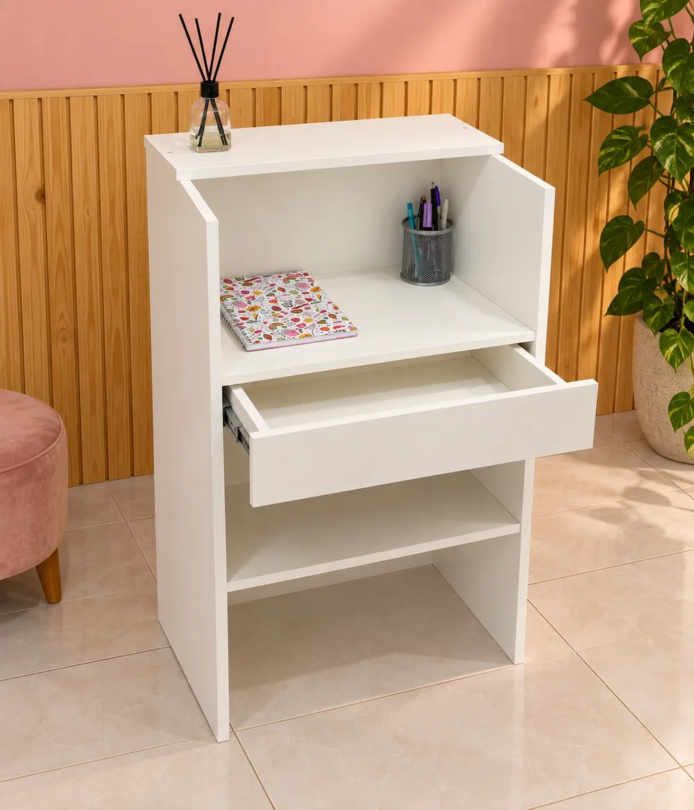 Detalhe de balcão e acabamento da M Balcões